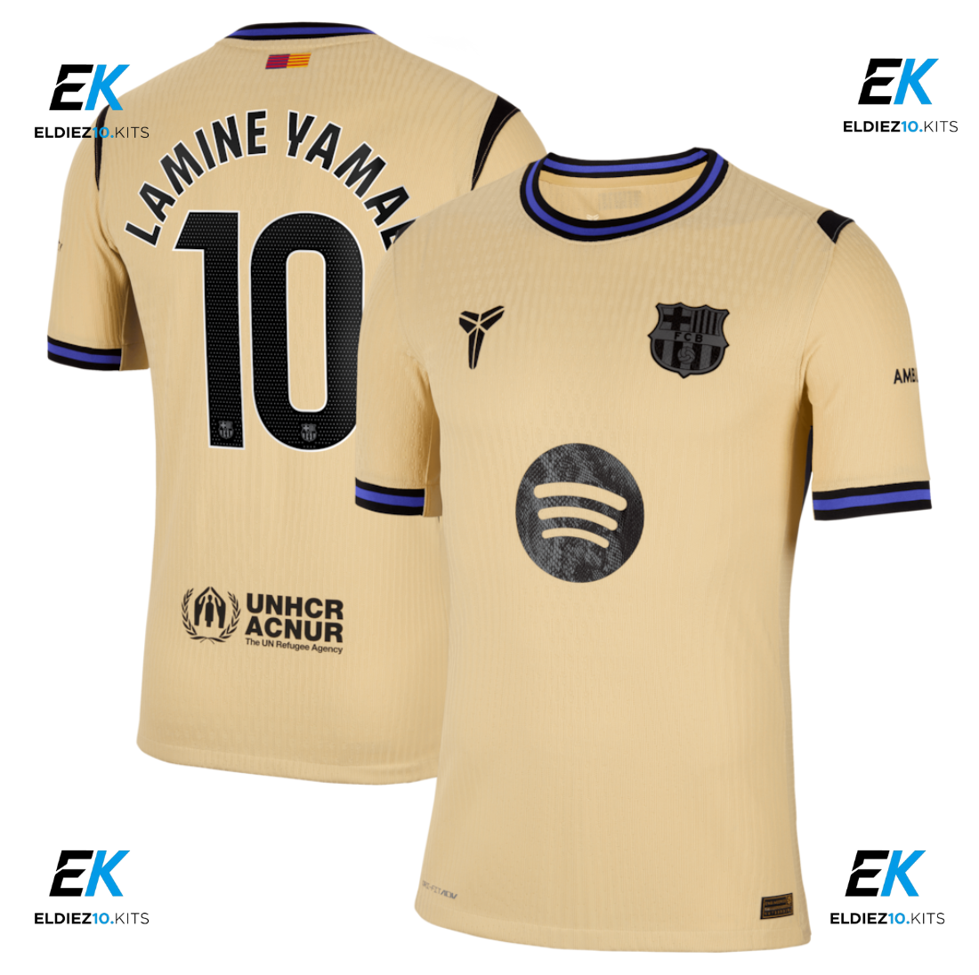 25-26 Barcelona Away Player Version Lamine Yamal 10