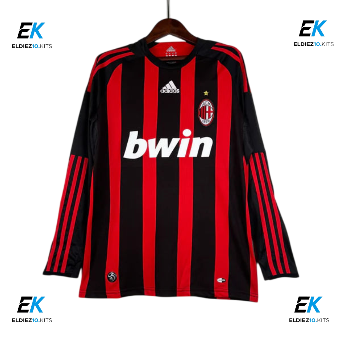 AC Milan 08/09 Home Long Sleeve Ronaldinho 80