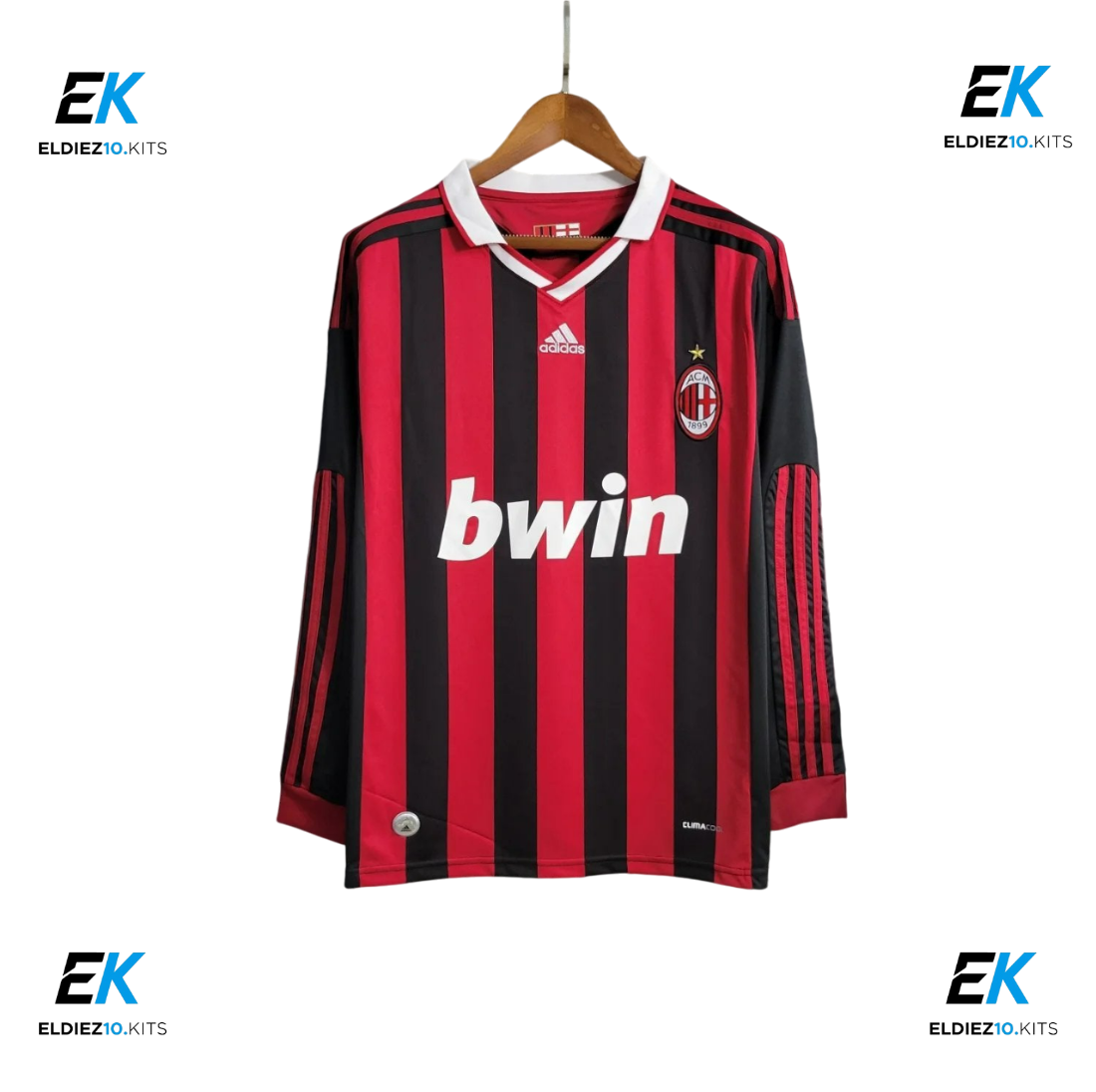 09-10 AC Milan Home Retro Long Sleeve