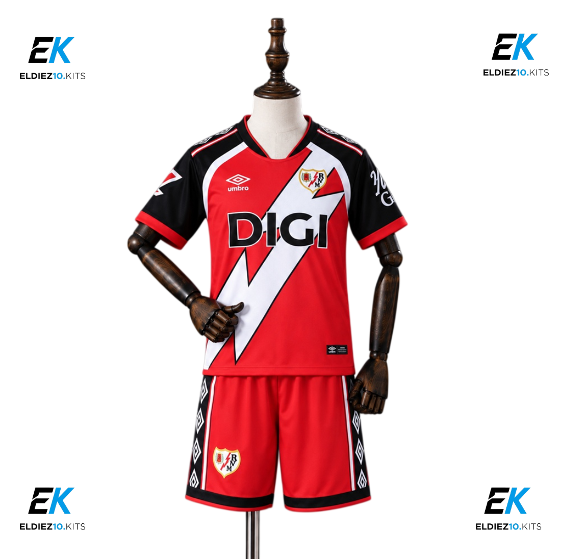 26-27 Rayo Vallecano Away Kids Kit