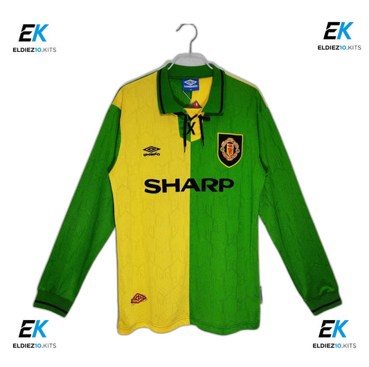 1992-1993 Manchester United Away Long Sleeve Retro