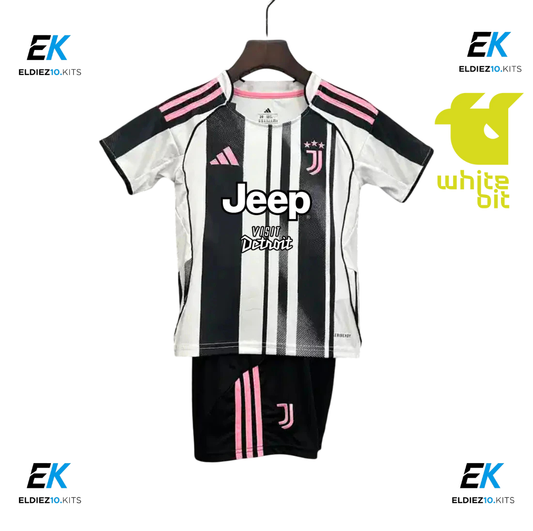 25-26 Juventus Home Kids Kit