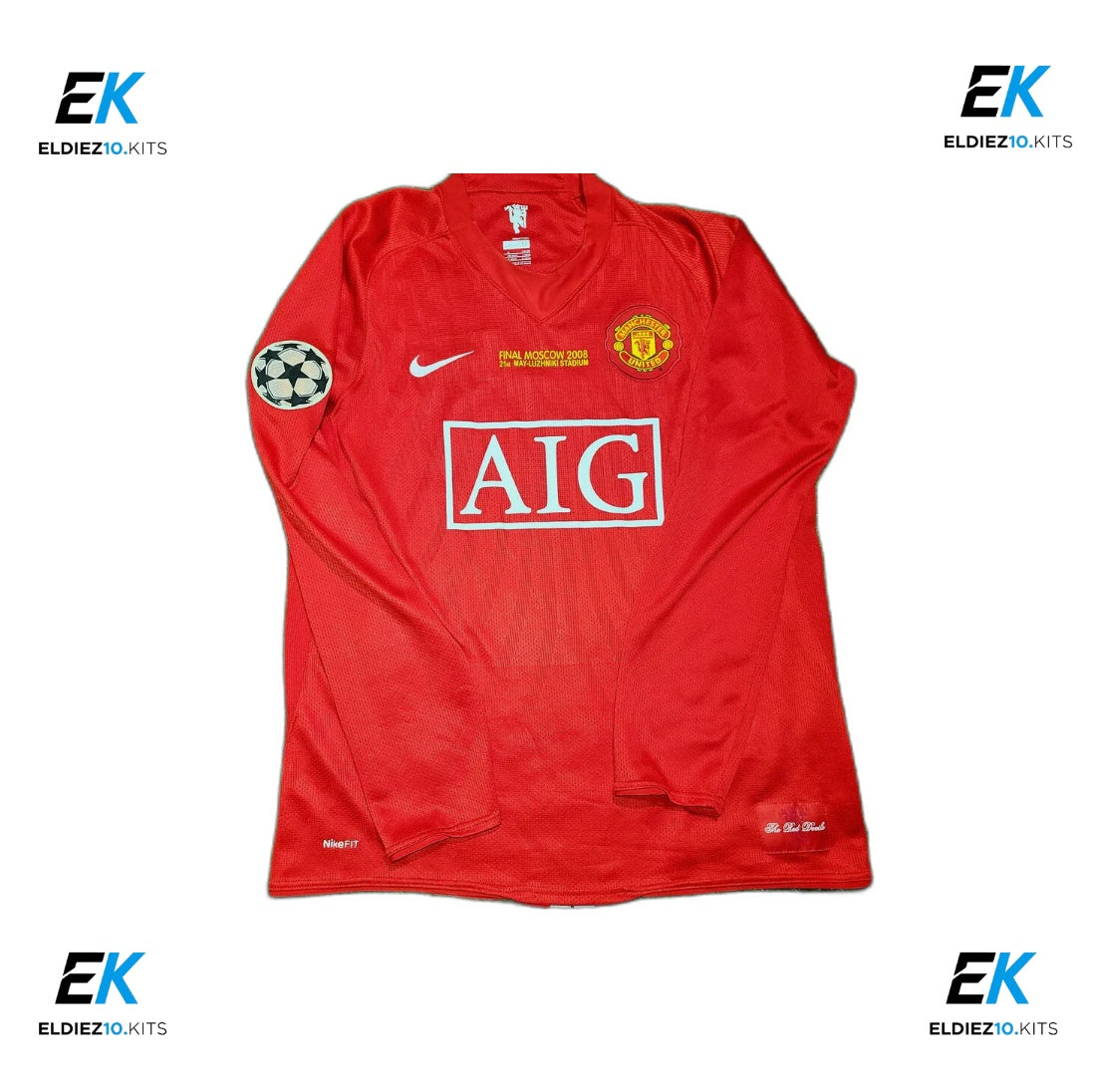 Manchester United Final Champions League 2008 Long Sleeve Ronaldo 7