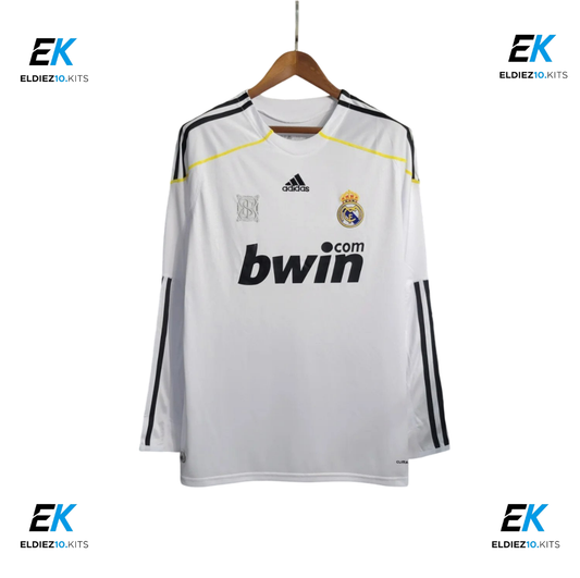 09-10 Real Madrid Home Long Sleeve Retro
