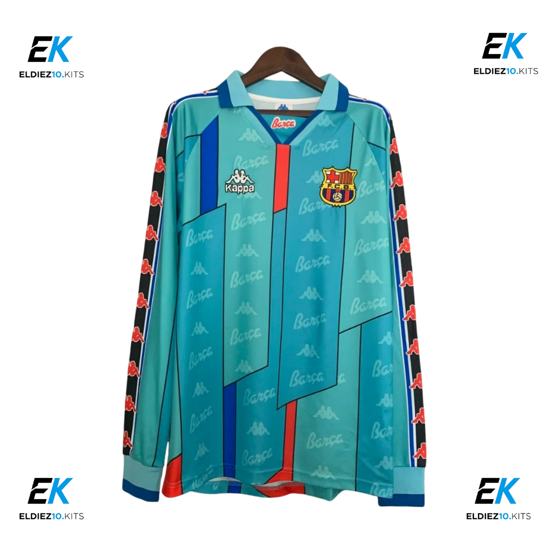 1996-97 Barcelona Away Long Sleeve Retro