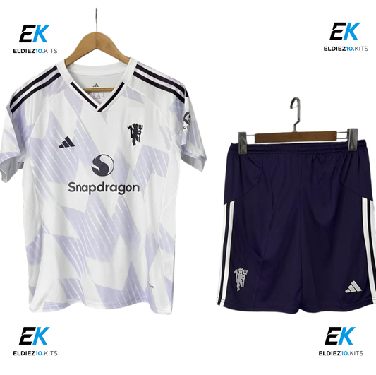 25-26 Manchester United Away Kids Kit