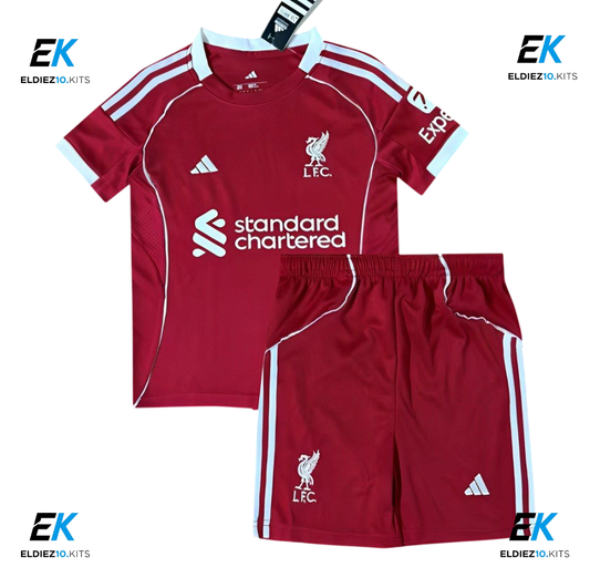 25-26 Liverpool Home Kids Kit