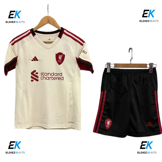 25-26 Liverpool Away Kids Kit