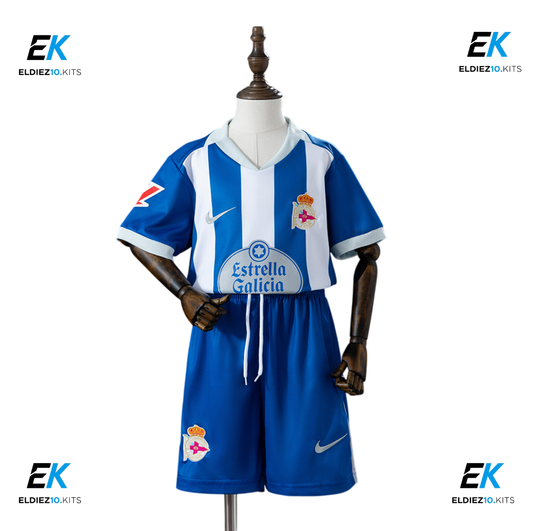 26-27 Deportivo de A Coruña Home Kids Kit