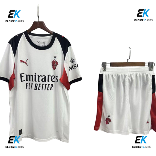 25-26 AC Milan Away Kids Kit
